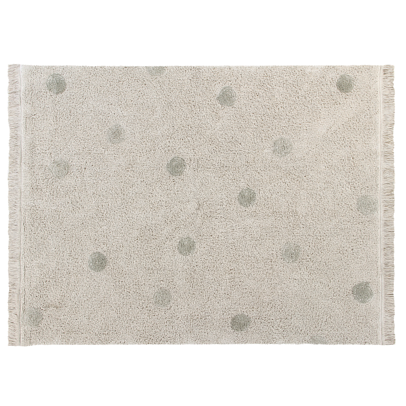 Washable rug Hippy Dots Olive