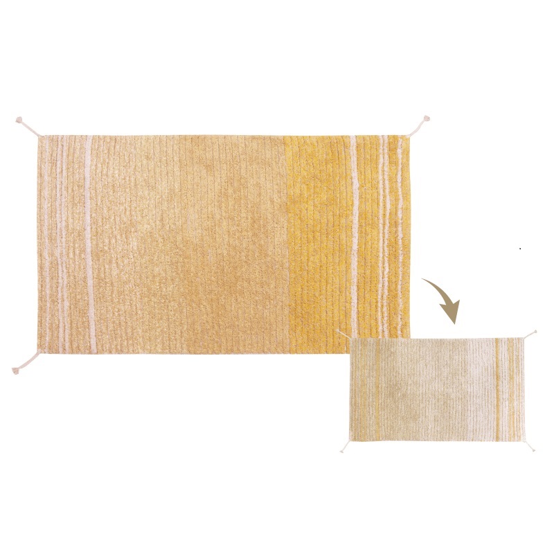Reversible washable rug Twin Amber L