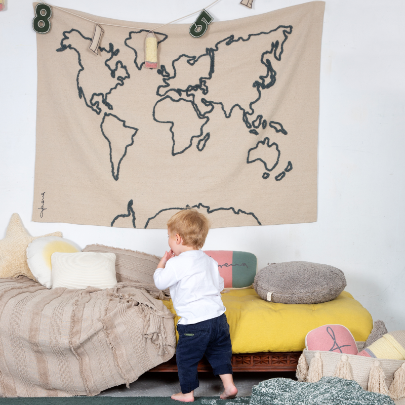 Wall hanging Canvas Map